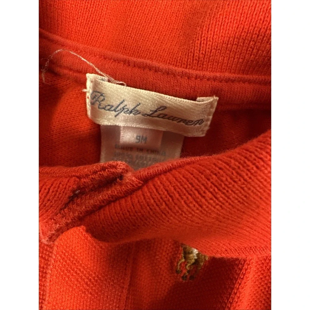 Lot of 4 Baby Boy Ralph Lauren Outfits Romper Plaid Red Blue Jacket 9m & 3m
